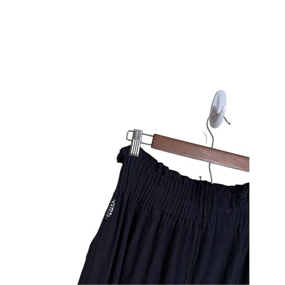 Free People Movement Blissed Out Wide Leg Pants Black Womans Small - Picture 6 of 11